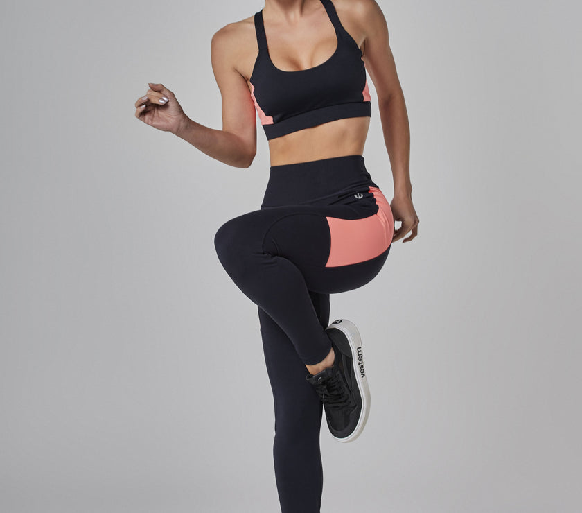 LEGGING FUSO BICOLOR RITMO PRETO