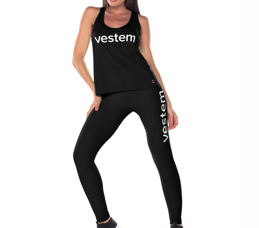 CAMISOLAS DE ALÇAS DRY FIT EMBAIXADORA PRETO