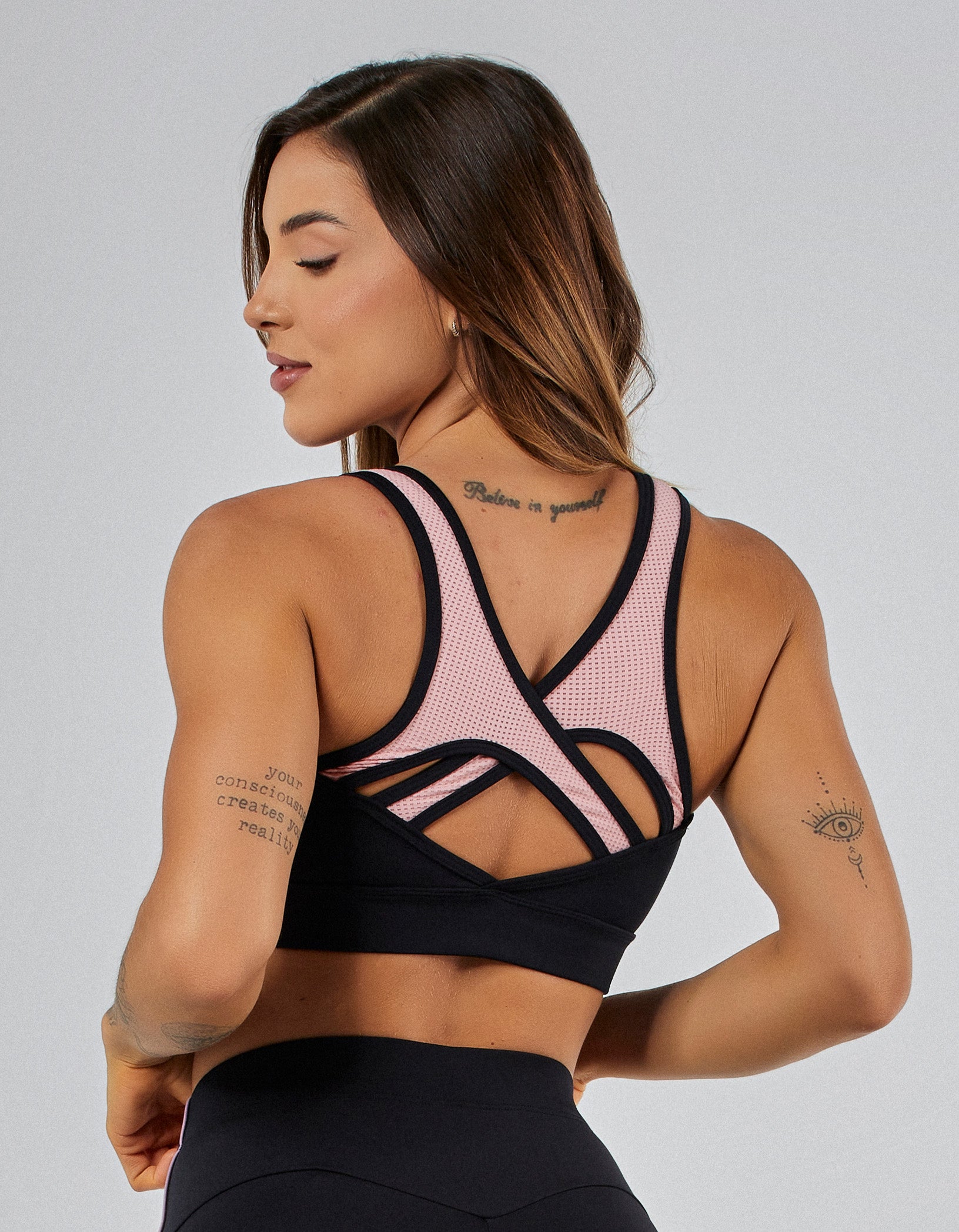 TOP COSTAS TRANSPASSADAS COSMIC PRETO